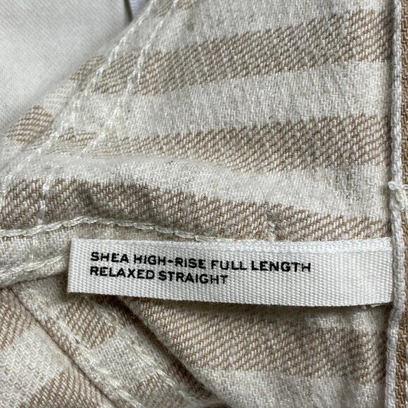 Rag & Bone Women's Shea Relaxed Straight Leg Jeans Tan/Ivory Size 25 - Picture 7 of 12